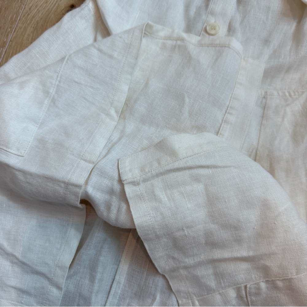Reformation Botanica Linen Midi Dress White Size 4 Bridal Shower Coastal Cottage - Picture 6 of 9